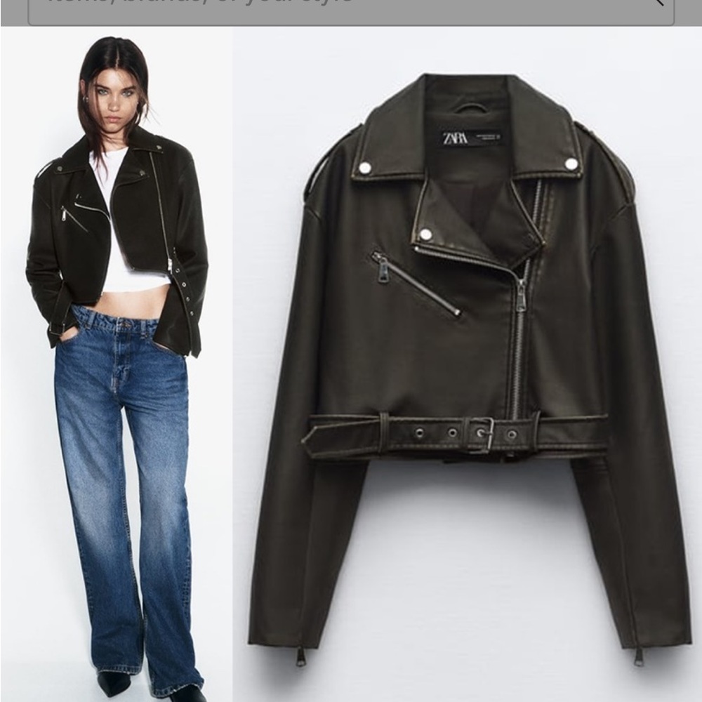 ZARA | Short Faux Biker Jackets
